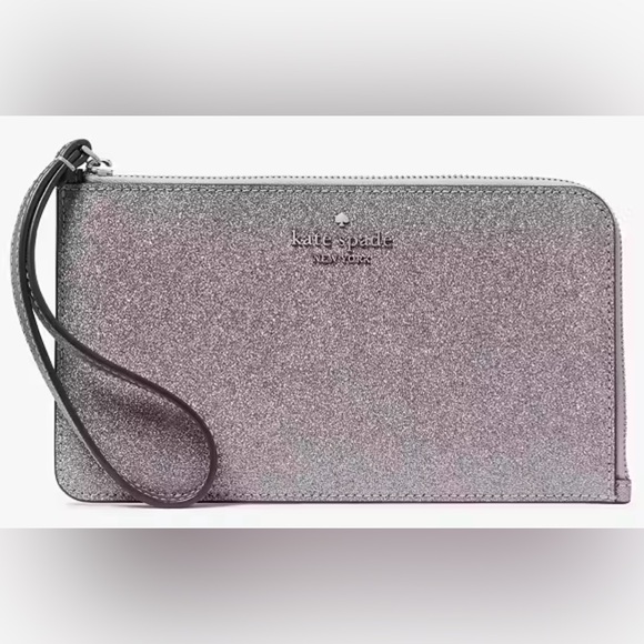 kate spade Handbags - Kate Spade Lucy Medium L Zip Wallet Glitter Pattern Called Candied, NWT